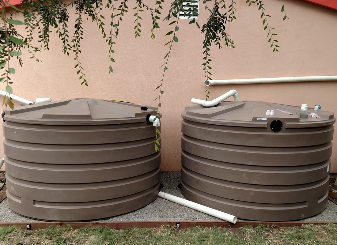 rainwater recovery tanks